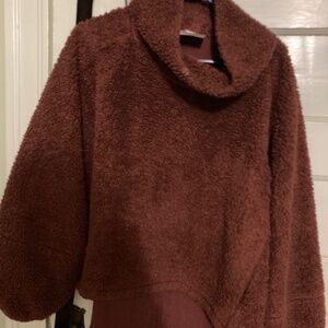 Lululemon Athletica Brown Cowl Neck Sweater